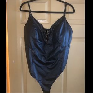 Faux Leather bodysuit